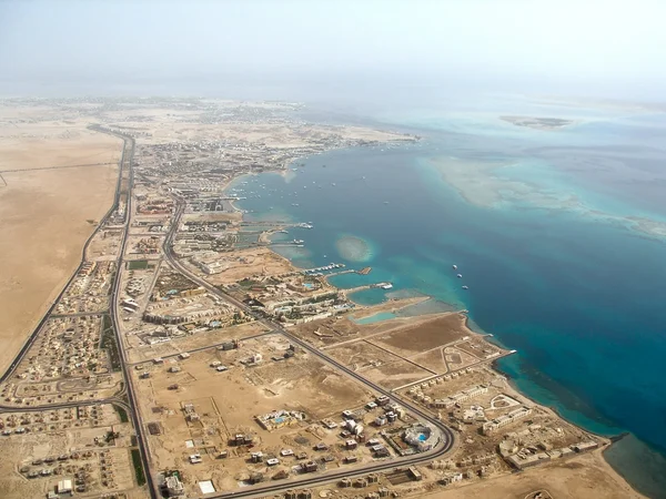 stock image Populated coast