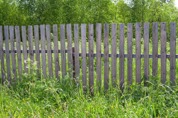 Fence in the village — Zdjęcie stockowe