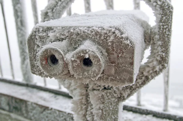 Frozen Binoculars — Stock Photo, Image