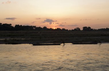 Chitwan sunset clipart