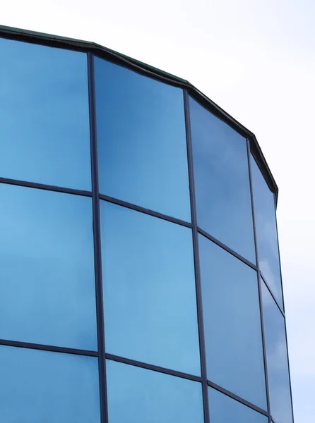 Azul edifício corporativo — Fotografia de Stock
