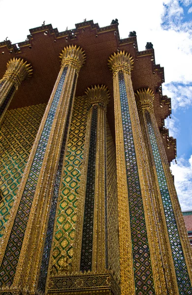 Tempio buddista tailandese Wat phra kaeo — Foto Stock