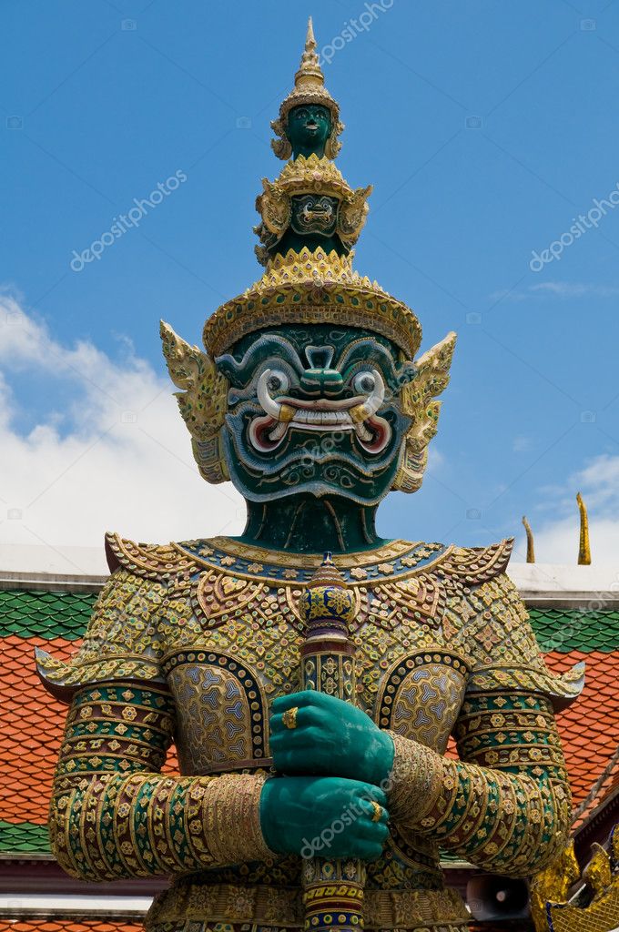 Thai guardian statue — Stock Photo © andreasgradin 2731479