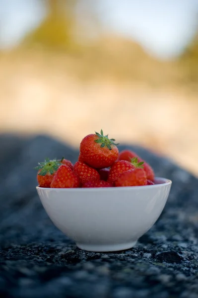 Välsmakande jordgubbar — Stockfoto
