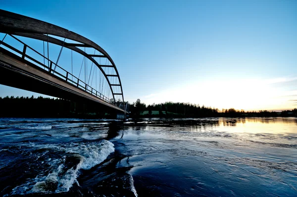 Sunset bridge — Stock Photo, Image