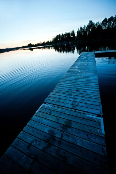 Scandinavische zonsondergang — Stockfoto