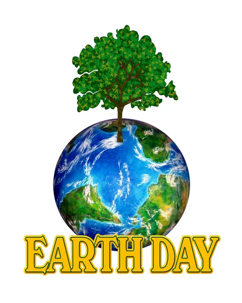 Gráfico do Dia da Terra — Fotografia de Stock
