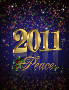 2011 barış yeni yıl arka plan