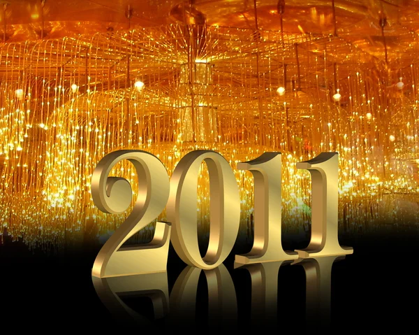 Nieuwe jaar 2011 achtergrond — Stockfoto