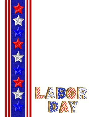 Labor Day Border illustration clipart