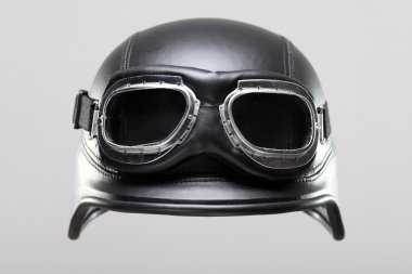 Motorcycle helmet with goggles clipart