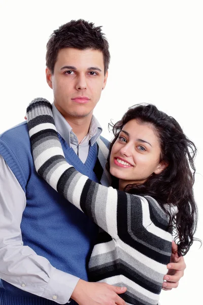 Retrato de um jovem casal — Fotografia de Stock