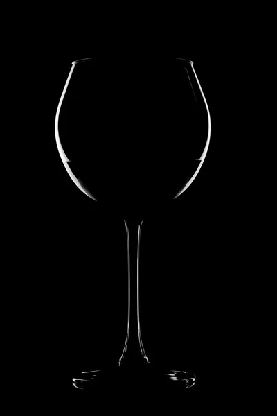 Contorno de vidro de vinho — Fotografia de Stock