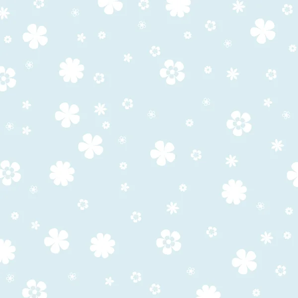 Fond bleu clair avec des fleurs — Photo