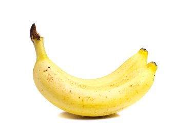 Beyaz üzerinde izole edilmiş muzlar