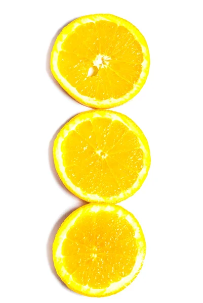 Zitronen isoliert auf weiß — Stockfoto