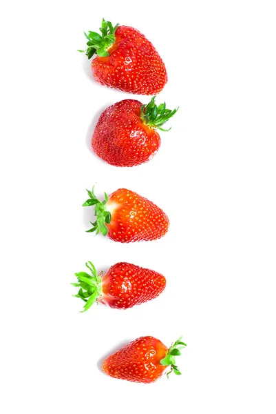 stock image Strawberries isolated on white