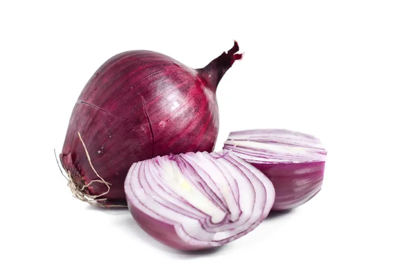 stock image Red onion, isolated against white background