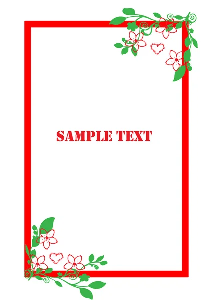 Карточка с цветочным оформлением — стоковое фото