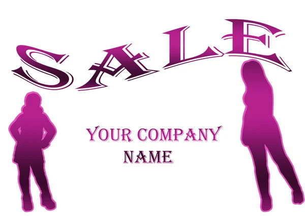 Sale poster for a company — Stock Photo, Image