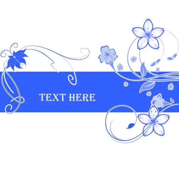 Abstrakt blommor med plats för text — Stockfoto