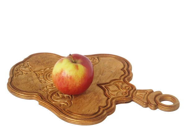 Tabla de cortar y manzana — Foto de Stock