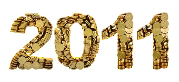 2011 coins — Stock Photo, Image