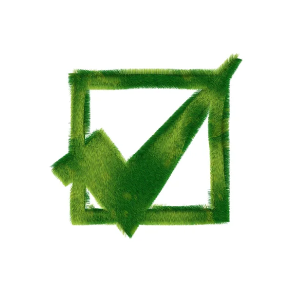 Zaznacz symbol ekologiczny — Zdjęcie stockowe