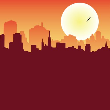 Urban Scene Series - Skyline clipart