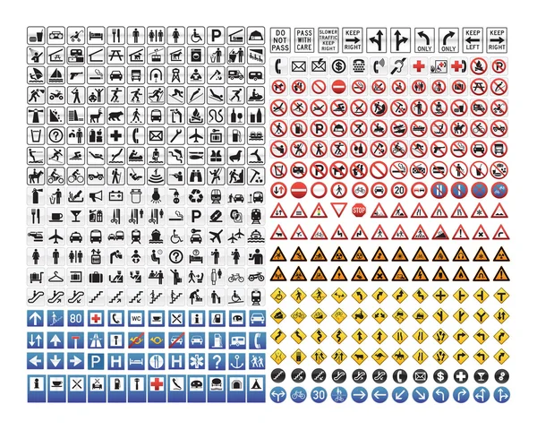 430 交通标志集合 — 图库矢量图片