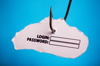 Login and Password On Hook clipart