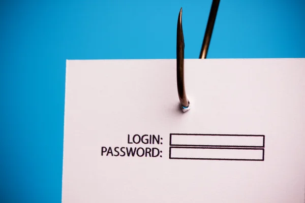 Login and Password On Hook — Stock Photo, Image