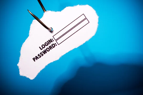 Login and password On Hook — Stock Photo, Image