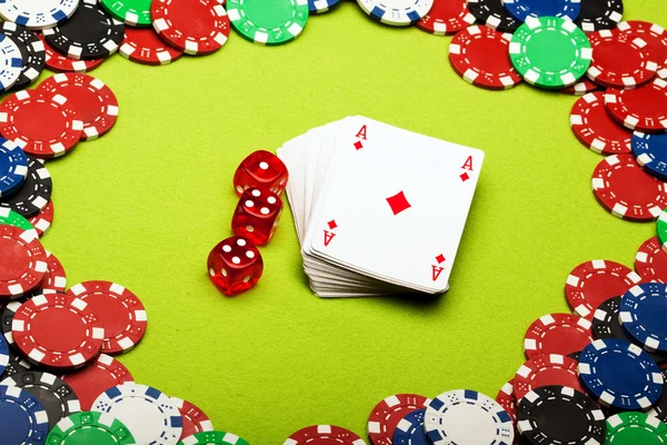 Cartes de casino — Photo