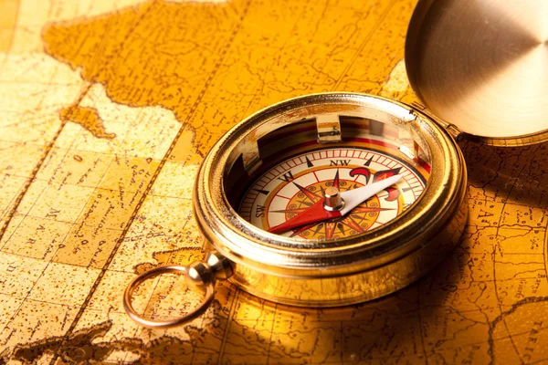 Kompass närbild — Stockfoto