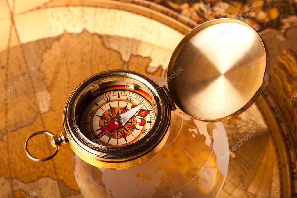 Depositphotos 3128370 Stock Photo Treasure Map And Compass 