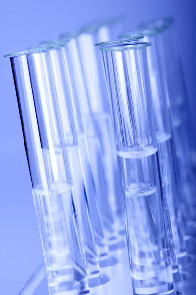 Vetreria da laboratorio in Blu — Foto Stock