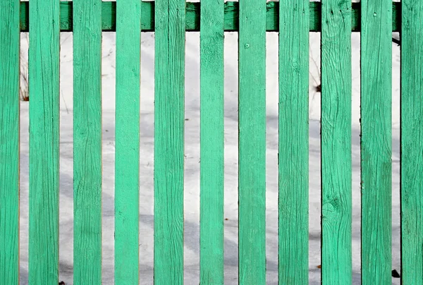 淡绿色的木栅栏 — 图库照片