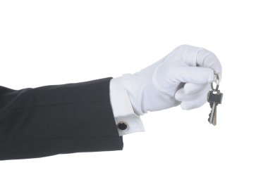 Butler with Keys clipart