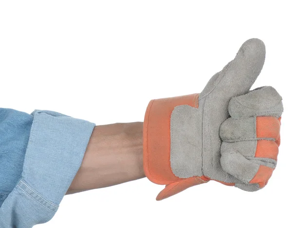 Robotnik kciuki — Zdjęcie stockowe