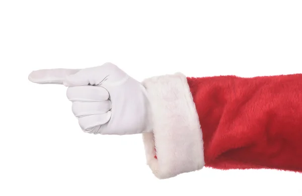 Санта Клаус Пойнтинг — стоковое фото