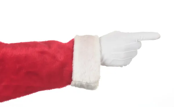 Санта Клаус Пойнтинг — стоковое фото