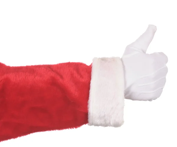 Santa claus kciuki — Zdjęcie stockowe