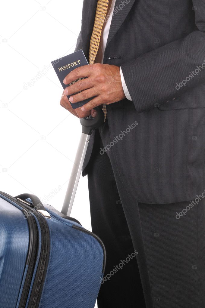 Business Traveler with Passport