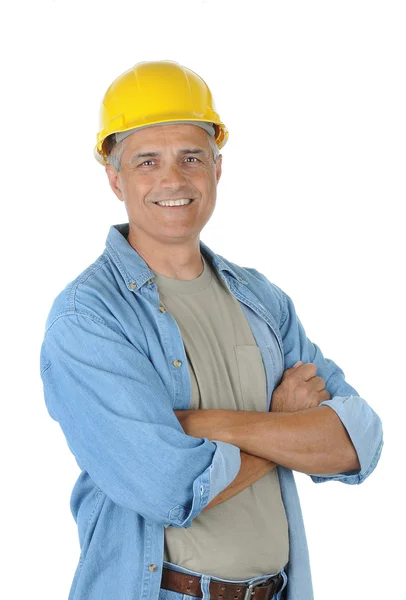 Pracownik z rękami skrzyżowanymi — Zdjęcie stockowe