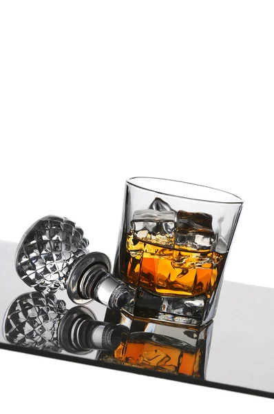 Scotch and Decanter Top — Stock Photo, Image