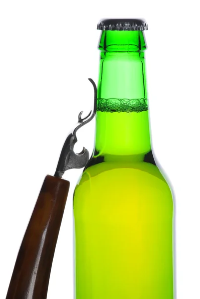 Beer Bottle with Opener — Stock Photo, Image