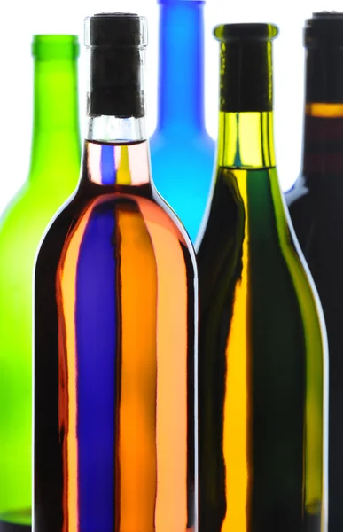Abstrakt lahví vína — Stock fotografie