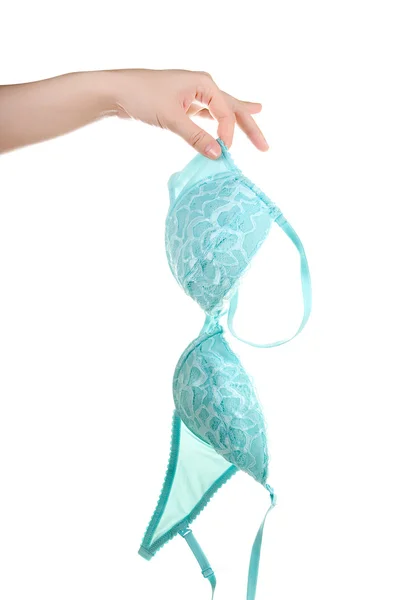 Blue bra — Stock Photo, Image