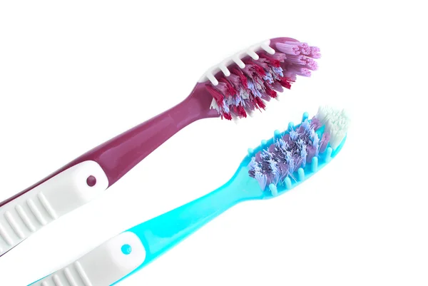 Δύο οδοντόβουρτσες — Φωτογραφία Αρχείου